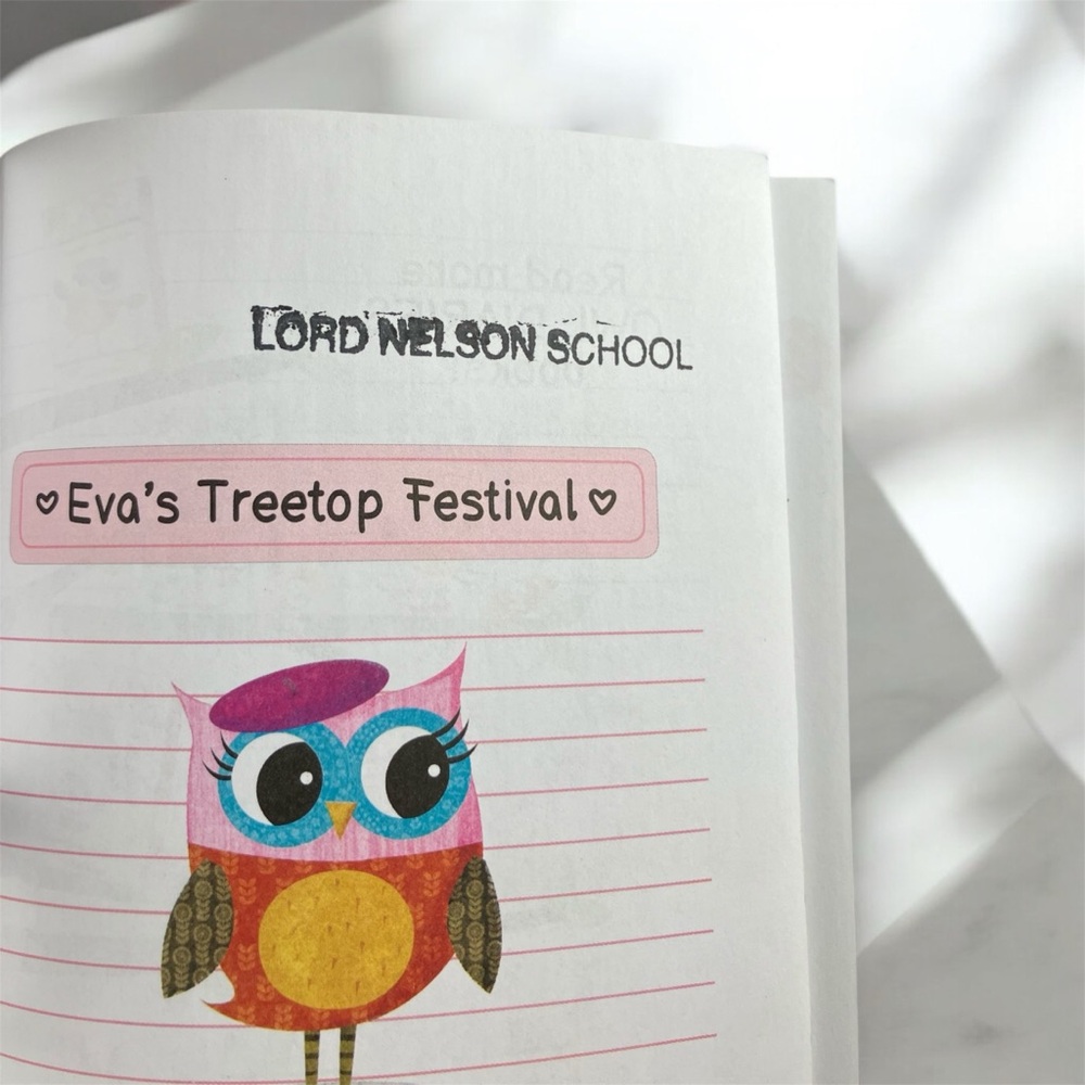 3/$22 Set of 2 Scholastic Owl Diaries Book Set Book 1 & 9 Rebecca Elliott Kids - Picture 7 of 7